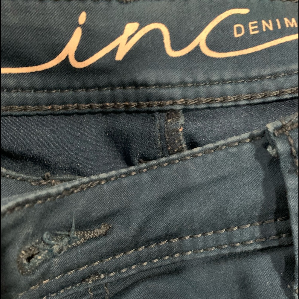 INC teal colored jeans